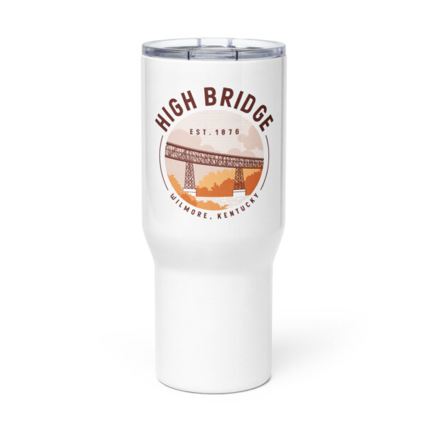 Travel mug with a handle